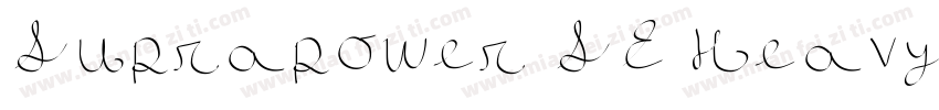 Suprapower SE Heavy字体转换